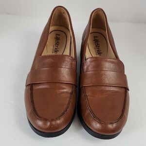 LifeStride Women's Brown Loafers, Size 10